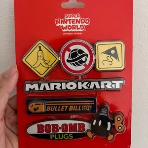 Super Nintendo World Racing Pin Set Universal Studios Hollywood